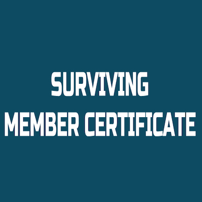 Surviving Member Certificate